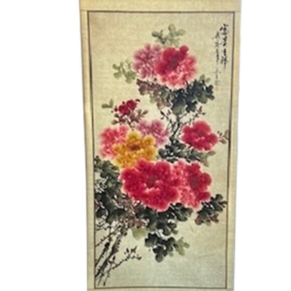 Other - Antique Chinese Scroll Stroke Painitng - Oriental Penoy